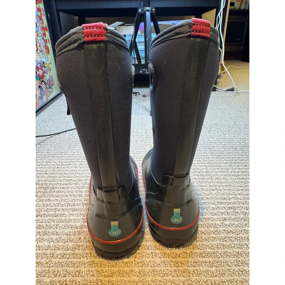 Bogs Solid‎ Classics Kids Waterproof Insulated Winter Boots Black Navy size 3